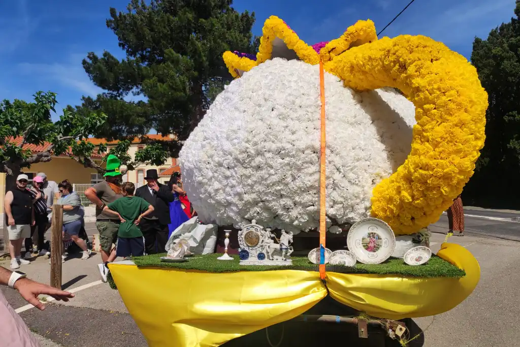Carnaval des Nin's Brouilla : cortège au son du Samba dans les rues de Brouilla pour accompagner les enfants déguisés.